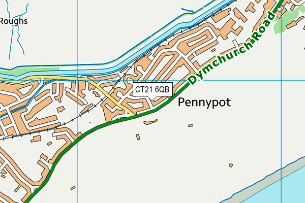 CT21 6QB map - OS VectorMap District (Ordnance Survey)