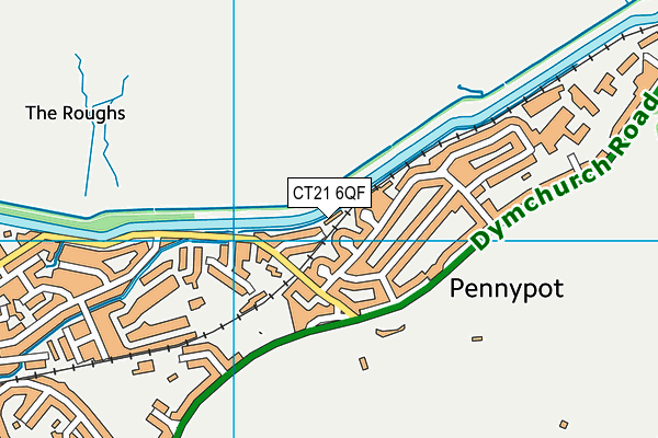 CT21 6QF map - OS VectorMap District (Ordnance Survey)