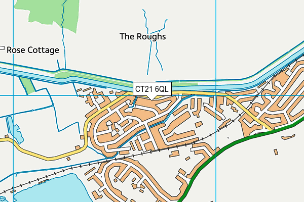 CT21 6QL map - OS VectorMap District (Ordnance Survey)