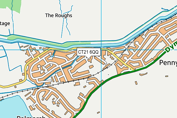CT21 6QQ map - OS VectorMap District (Ordnance Survey)