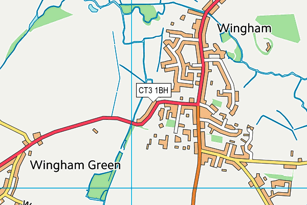 CT3 1BH map - OS VectorMap District (Ordnance Survey)