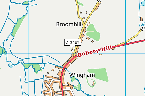 CT3 1BY map - OS VectorMap District (Ordnance Survey)