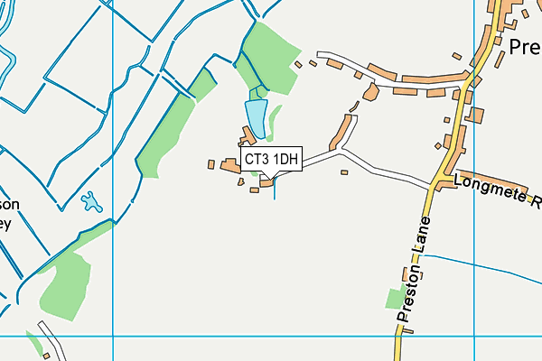 CT3 1DH map - OS VectorMap District (Ordnance Survey)