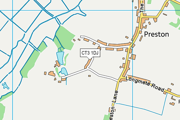 CT3 1DJ map - OS VectorMap District (Ordnance Survey)