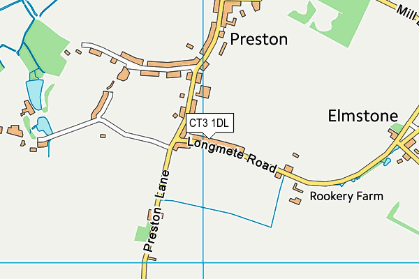 CT3 1DL map - OS VectorMap District (Ordnance Survey)