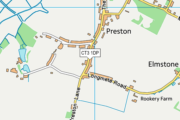 CT3 1DP map - OS VectorMap District (Ordnance Survey)