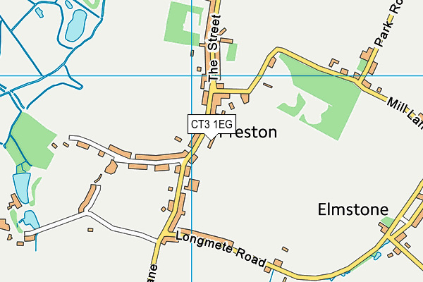 CT3 1EG map - OS VectorMap District (Ordnance Survey)