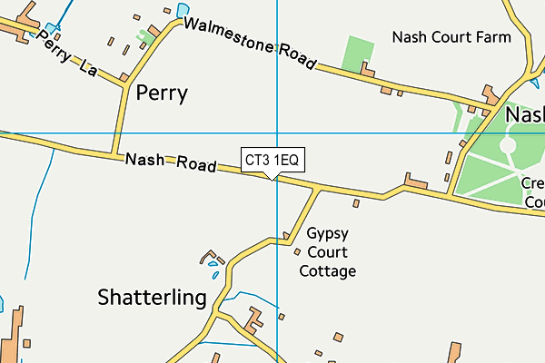 CT3 1EQ map - OS VectorMap District (Ordnance Survey)