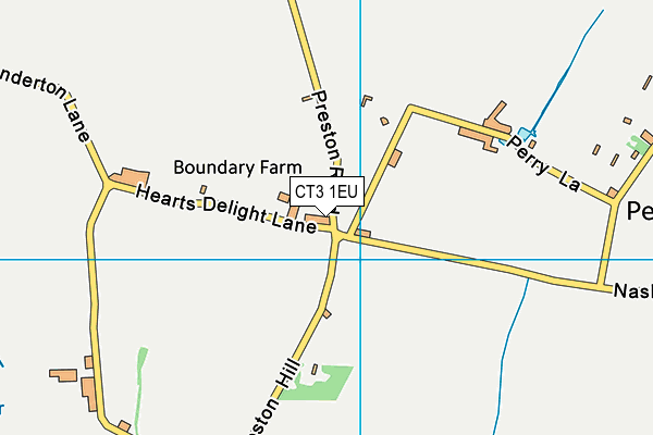 CT3 1EU map - OS VectorMap District (Ordnance Survey)