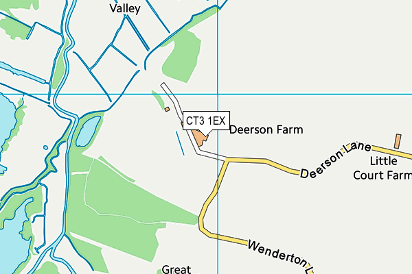 CT3 1EX map - OS VectorMap District (Ordnance Survey)