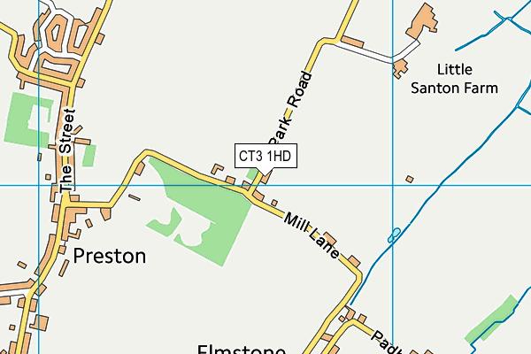 CT3 1HD map - OS VectorMap District (Ordnance Survey)