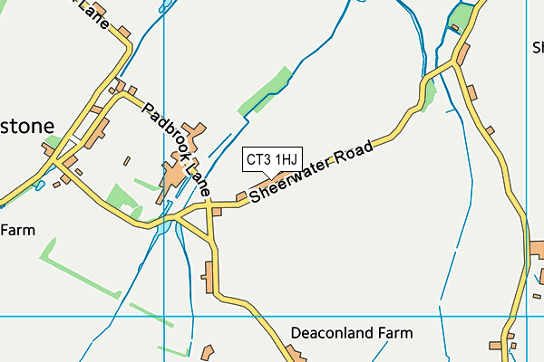 CT3 1HJ map - OS VectorMap District (Ordnance Survey)