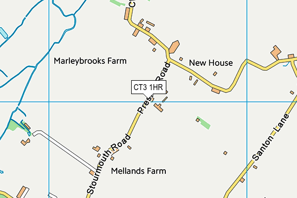 CT3 1HR map - OS VectorMap District (Ordnance Survey)