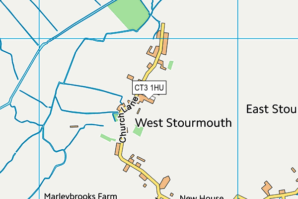 CT3 1HU map - OS VectorMap District (Ordnance Survey)