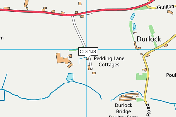 CT3 1JS map - OS VectorMap District (Ordnance Survey)