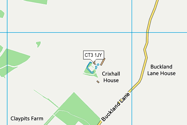 CT3 1JY map - OS VectorMap District (Ordnance Survey)