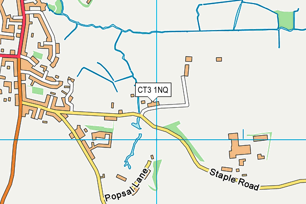CT3 1NQ map - OS VectorMap District (Ordnance Survey)