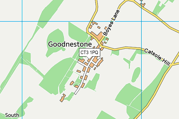 Goodnestone Church of England Primary School map (CT3 1PQ) - OS VectorMap District (Ordnance Survey)