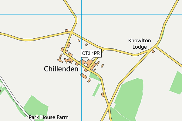 CT3 1PR map - OS VectorMap District (Ordnance Survey)