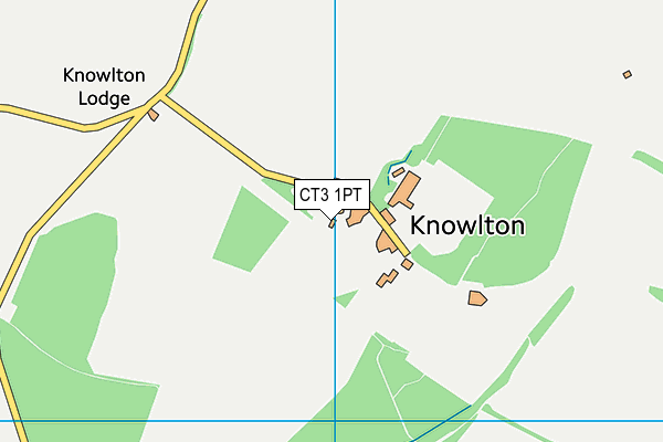 CT3 1PT map - OS VectorMap District (Ordnance Survey)