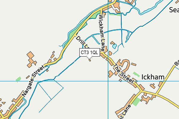 CT3 1QL map - OS VectorMap District (Ordnance Survey)