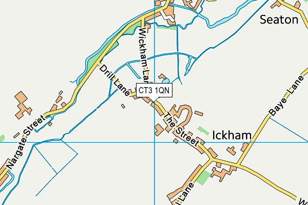 CT3 1QN map - OS VectorMap District (Ordnance Survey)