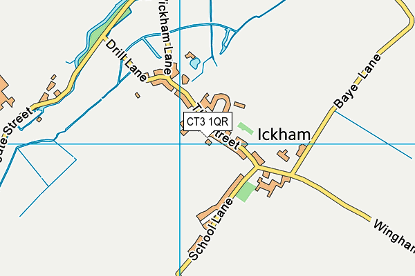 CT3 1QR map - OS VectorMap District (Ordnance Survey)