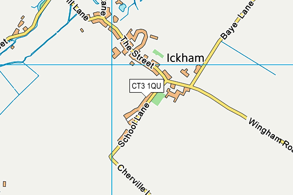 CT3 1QU map - OS VectorMap District (Ordnance Survey)