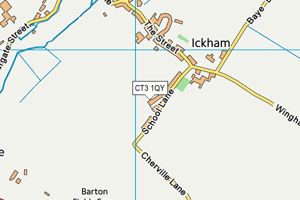 CT3 1QY map - OS VectorMap District (Ordnance Survey)