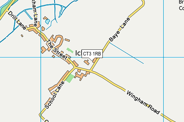 CT3 1RB map - OS VectorMap District (Ordnance Survey)