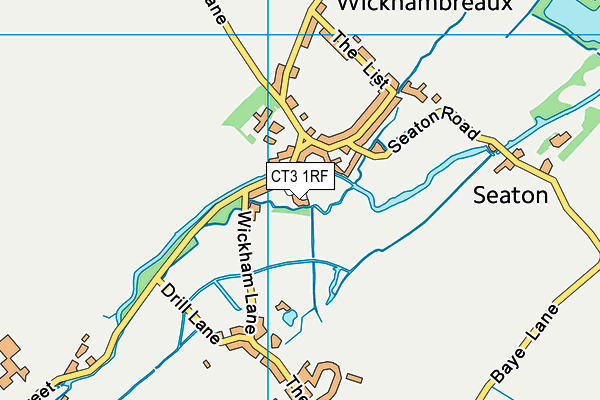 CT3 1RF map - OS VectorMap District (Ordnance Survey)