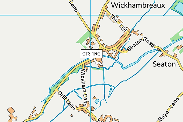 CT3 1RG map - OS VectorMap District (Ordnance Survey)