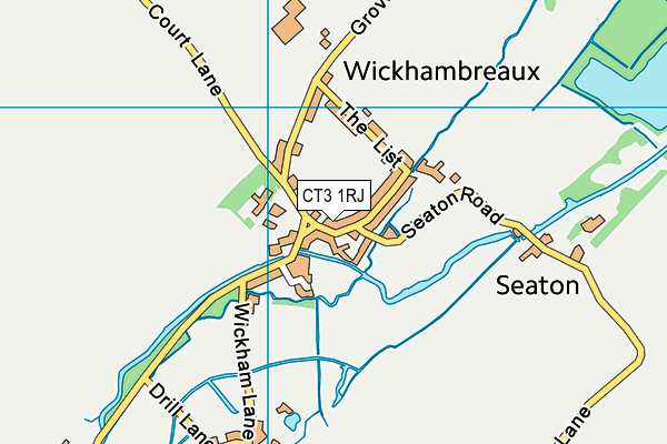 CT3 1RJ map - OS VectorMap District (Ordnance Survey)