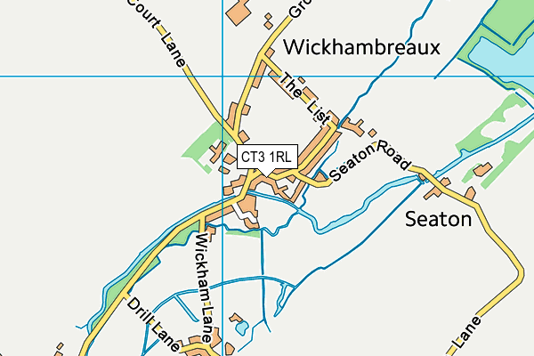 CT3 1RL map - OS VectorMap District (Ordnance Survey)