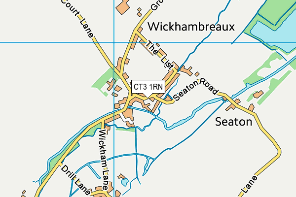 Wickhambreaux Church of England Primary School map (CT3 1RN) - OS VectorMap District (Ordnance Survey)