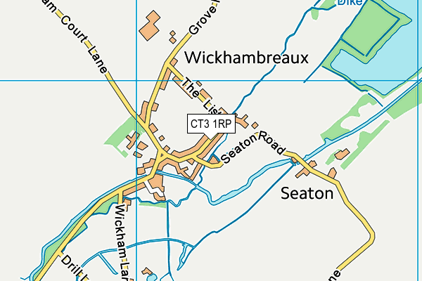 CT3 1RP map - OS VectorMap District (Ordnance Survey)