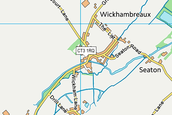 CT3 1RQ map - OS VectorMap District (Ordnance Survey)