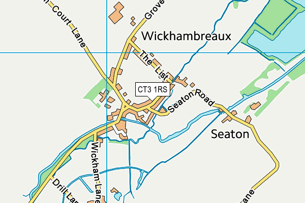 CT3 1RS map - OS VectorMap District (Ordnance Survey)