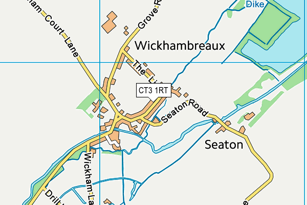 CT3 1RT map - OS VectorMap District (Ordnance Survey)