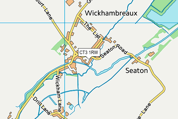 CT3 1RW map - OS VectorMap District (Ordnance Survey)