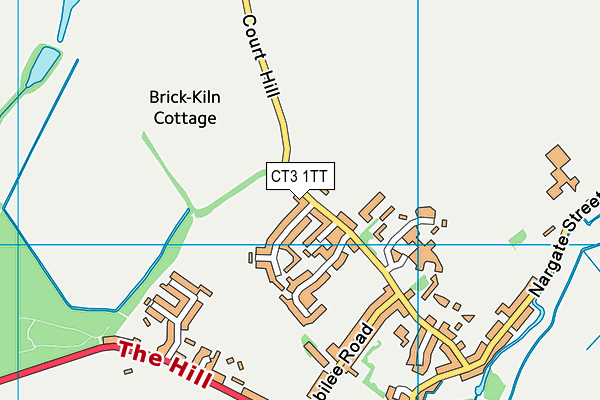 CT3 1TT map - OS VectorMap District (Ordnance Survey)