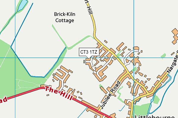 CT3 1TZ map - OS VectorMap District (Ordnance Survey)