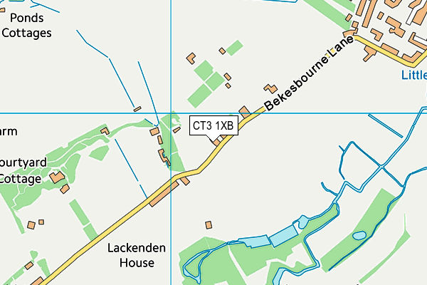 CT3 1XB map - OS VectorMap District (Ordnance Survey)