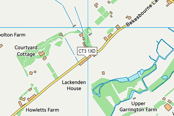 CT3 1XD map - OS VectorMap District (Ordnance Survey)