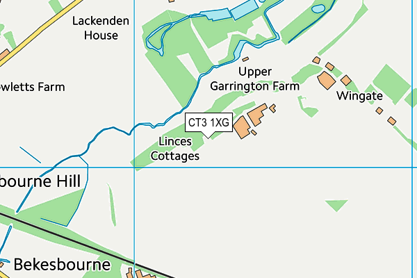 CT3 1XG map - OS VectorMap District (Ordnance Survey)