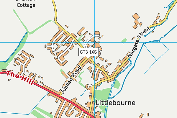 Littlebourne Church of England Primary School map (CT3 1XS) - OS VectorMap District (Ordnance Survey)