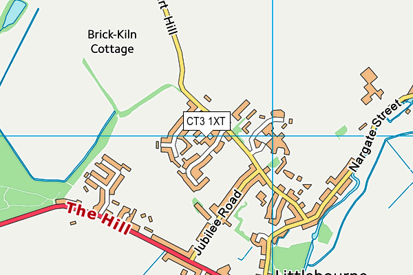 CT3 1XT map - OS VectorMap District (Ordnance Survey)