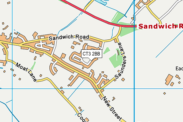 CT3 2BB map - OS VectorMap District (Ordnance Survey)