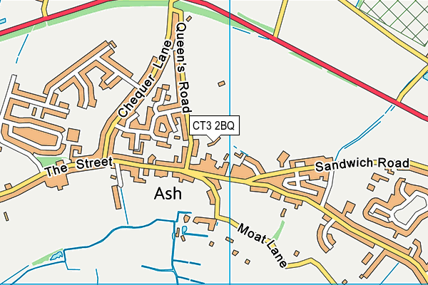 CT3 2BQ map - OS VectorMap District (Ordnance Survey)