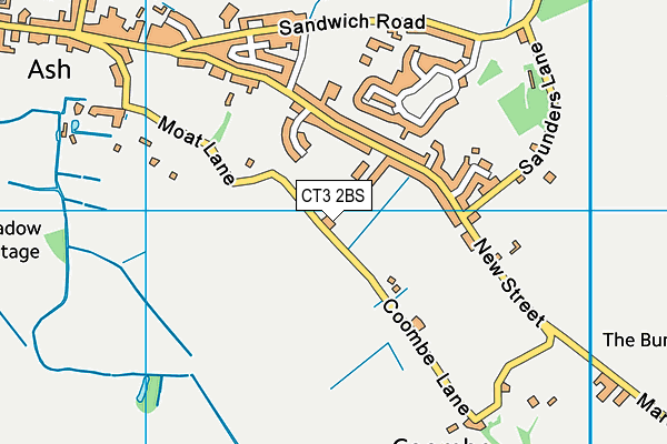 CT3 2BS map - OS VectorMap District (Ordnance Survey)